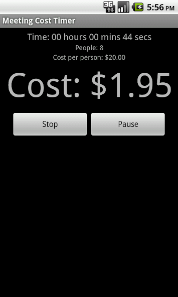 Meeting Cost Timer