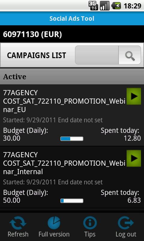 Social Ads Tool