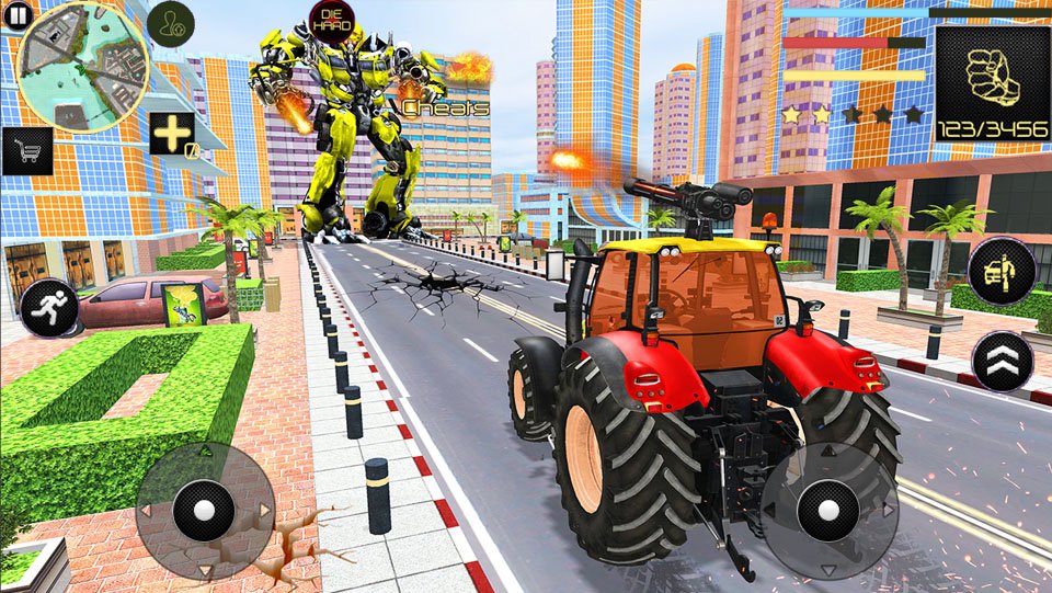 Tractor Robot Lion Transformat