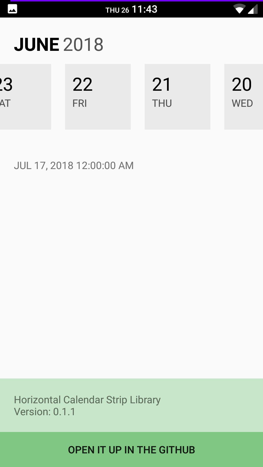 HorizontalCalendar
