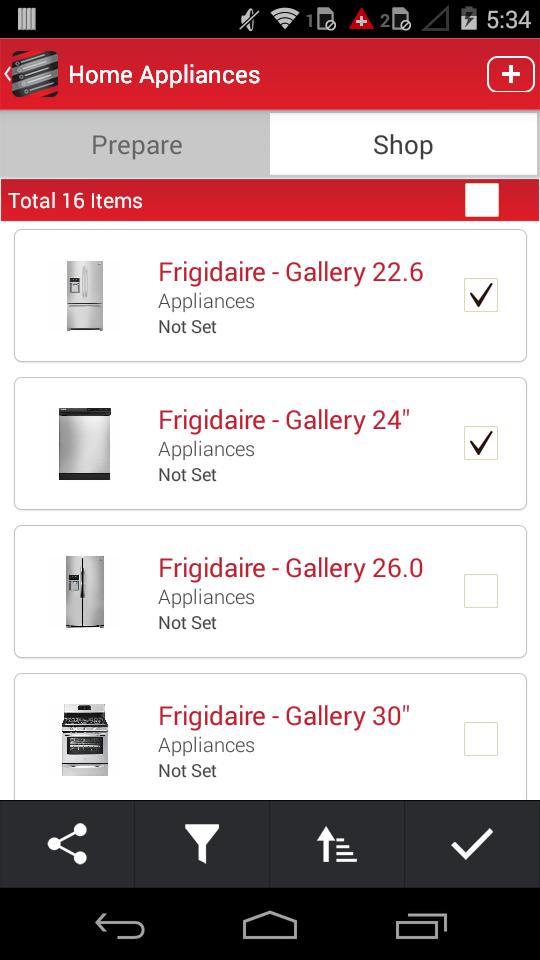 My List Shopping
