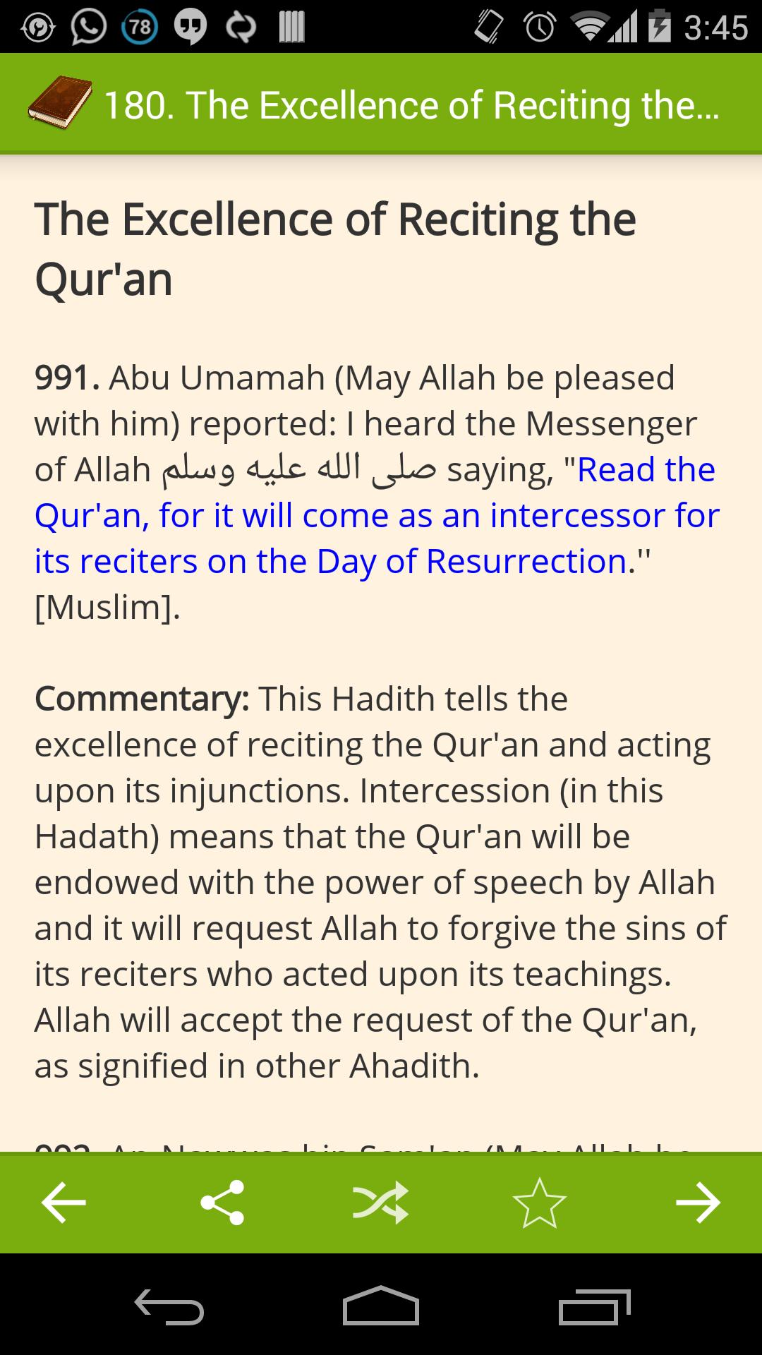 Riyad Us Saaliheen - Hadith