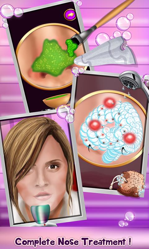 Celebrity Nose Spa -Girls Game