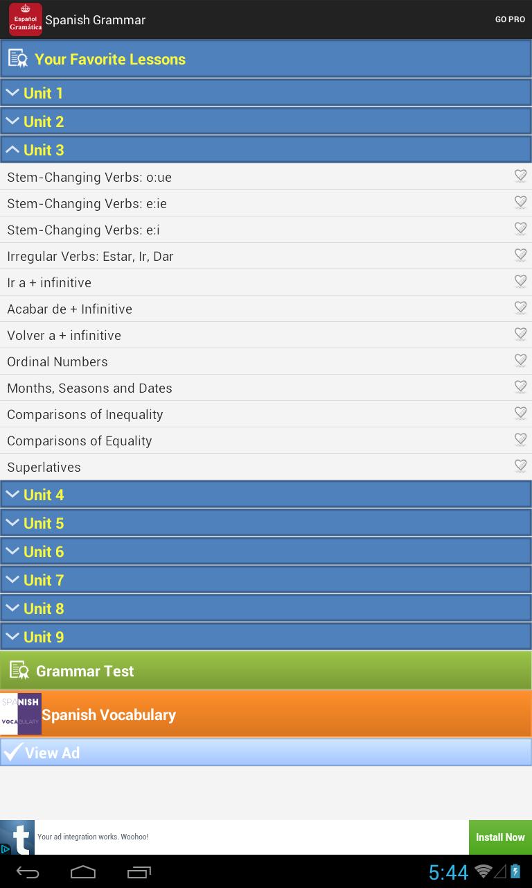 Spanish Grammar