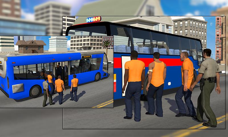 Police Bus Transport Criminal