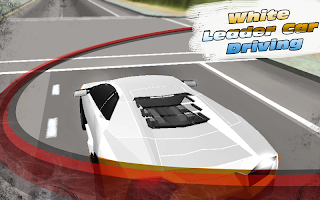 White Leader Car Driving