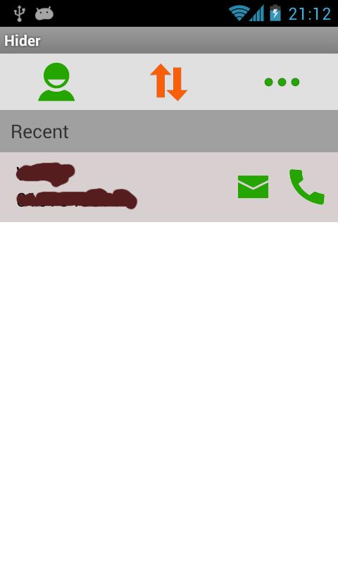Hide call SMS history Hider