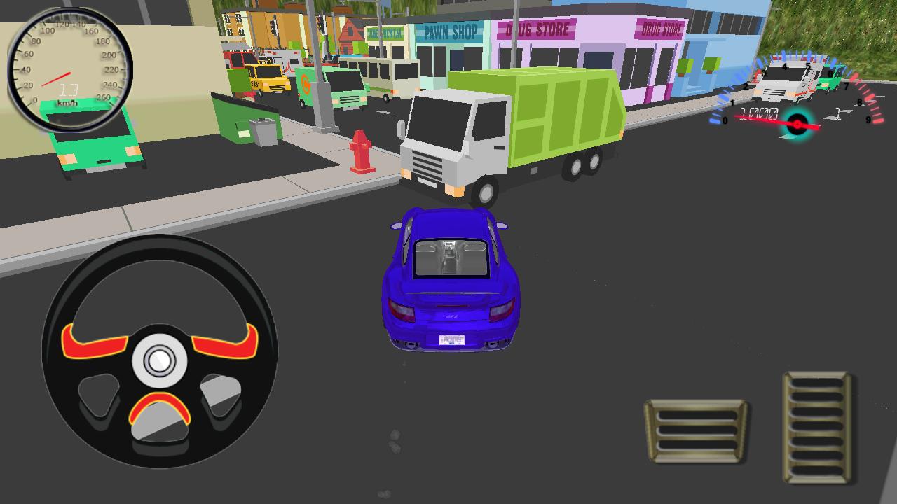 Cardboard City Sport Car Drive