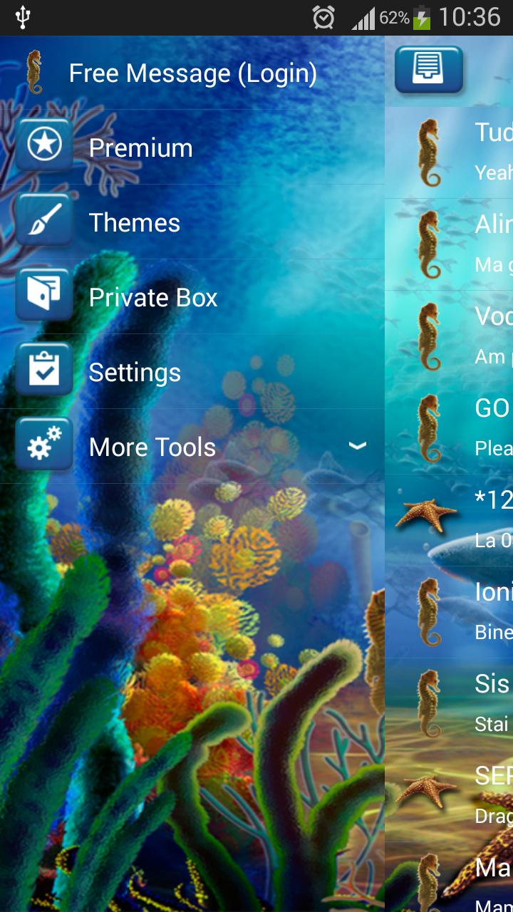 GO SMS Underwater