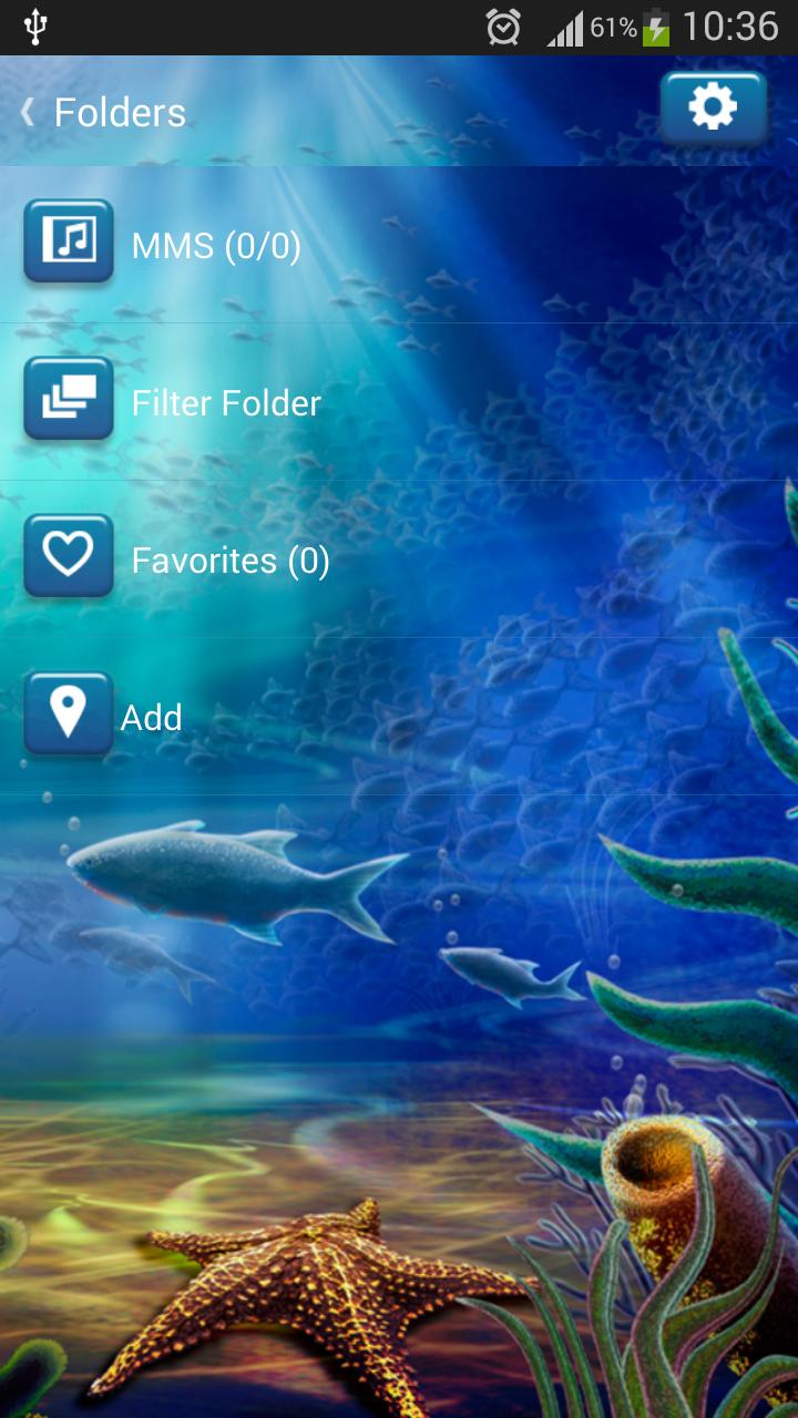 GO SMS Underwater