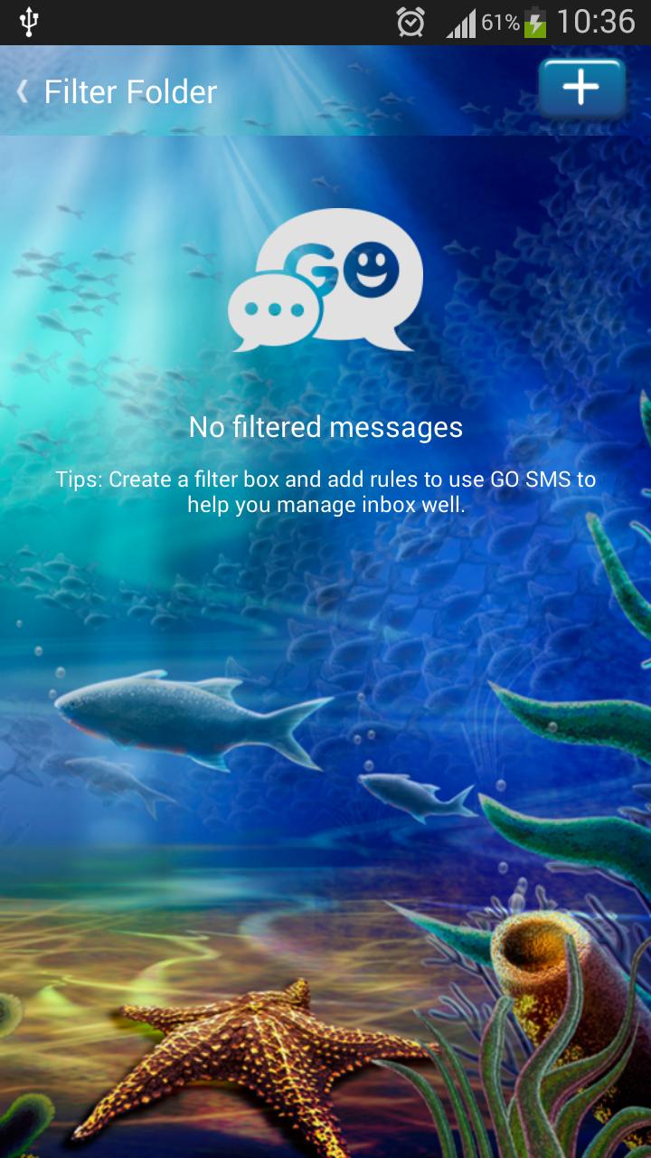 GO SMS Underwater