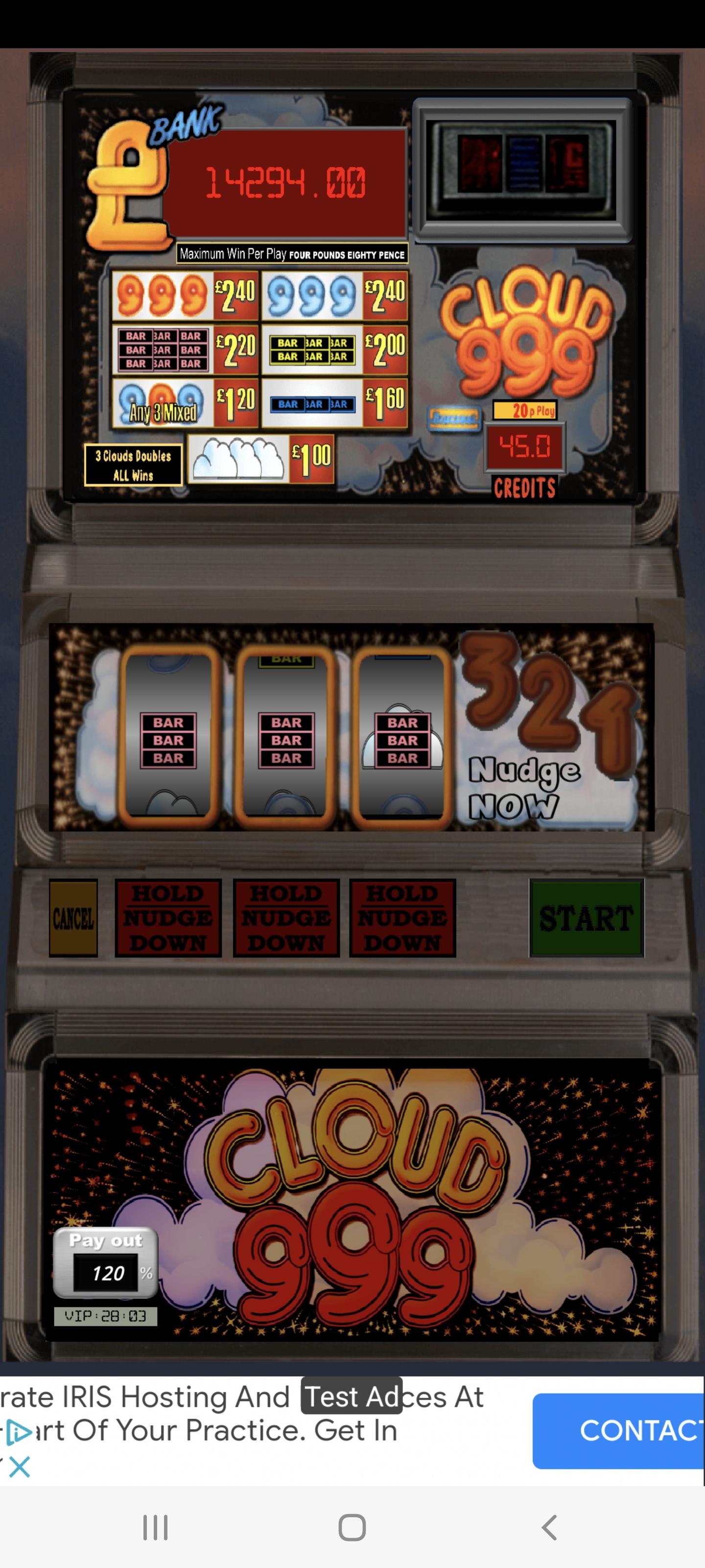 Cloud 999 UK Multi Stake Slot