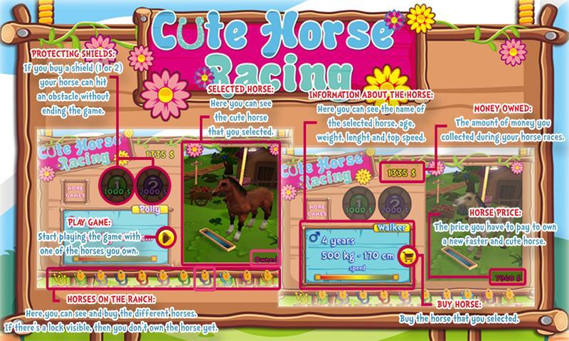 Cute Horse Racing