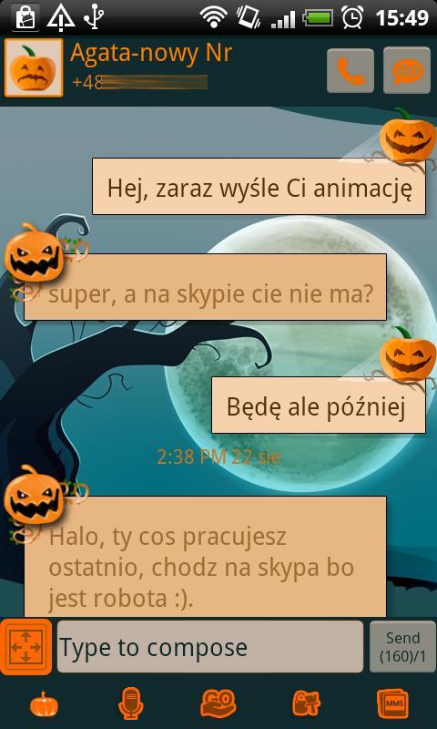 GO SMS Happy Halloween Theme