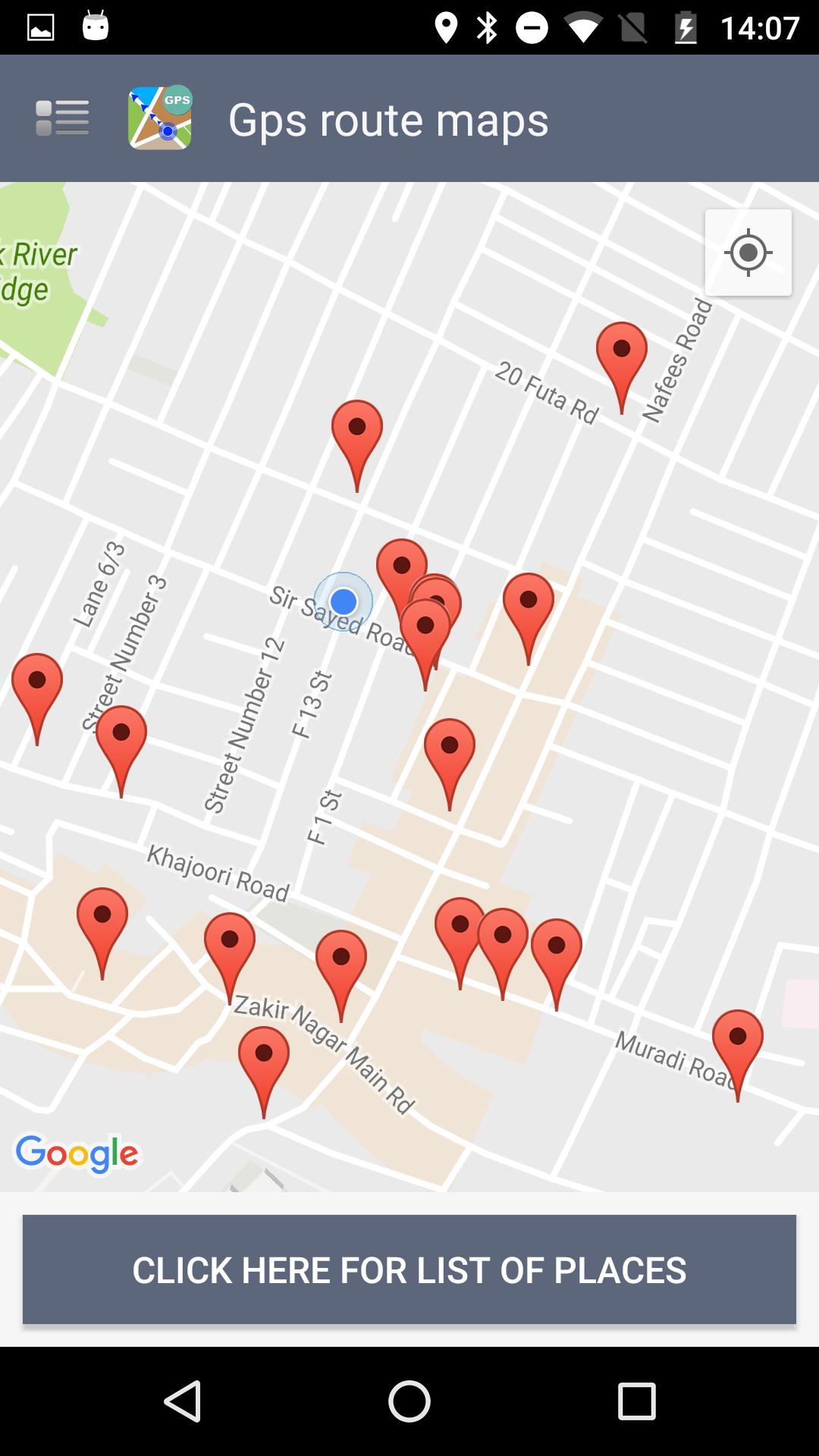 GPS Route Maps