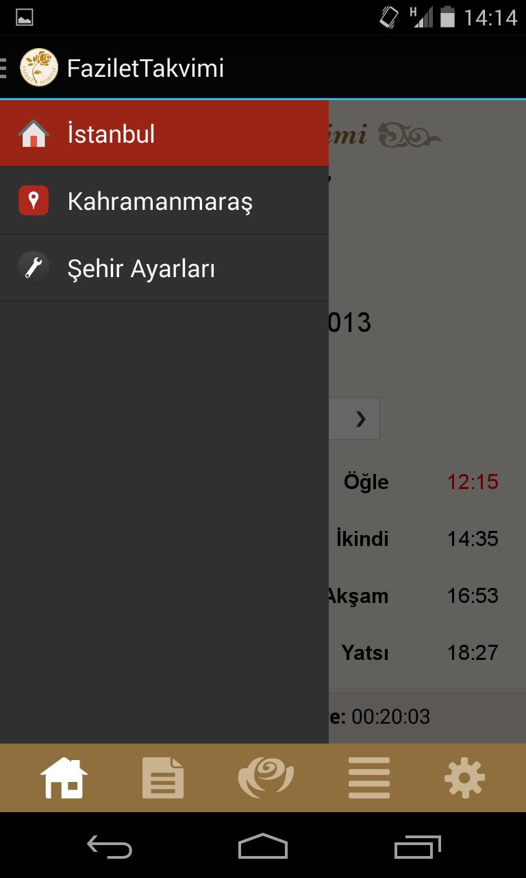 Fazilet Takvimi