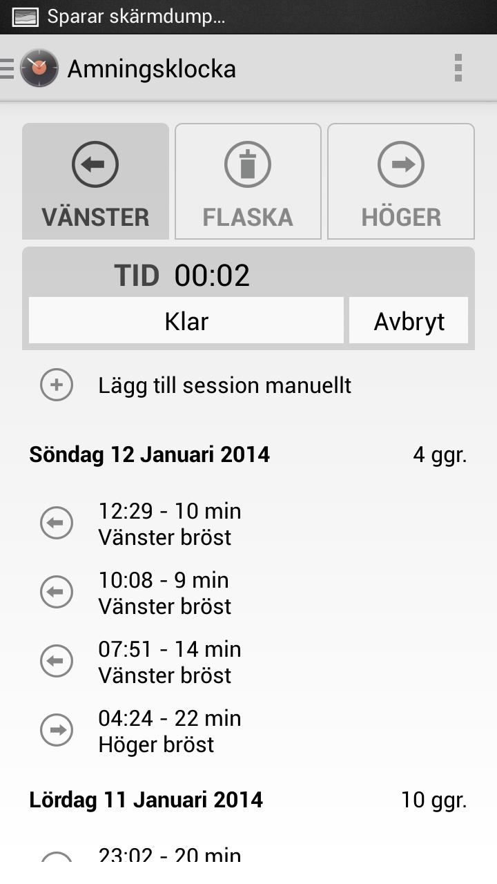Nursing timer
