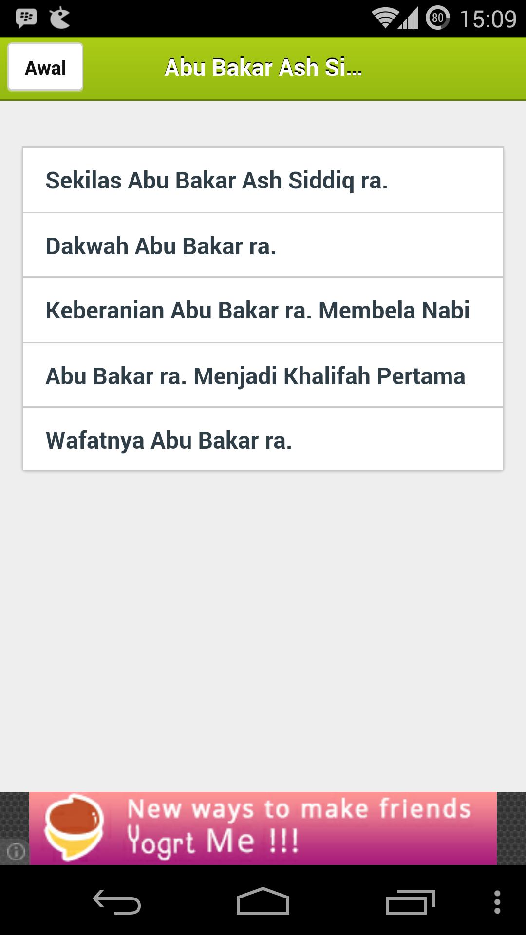 Kisah Para Sahabat