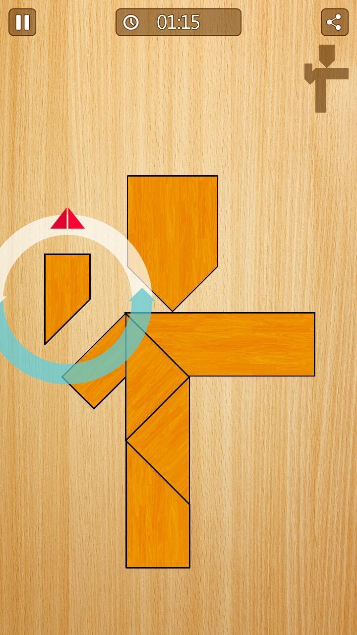 Tangram humanoid