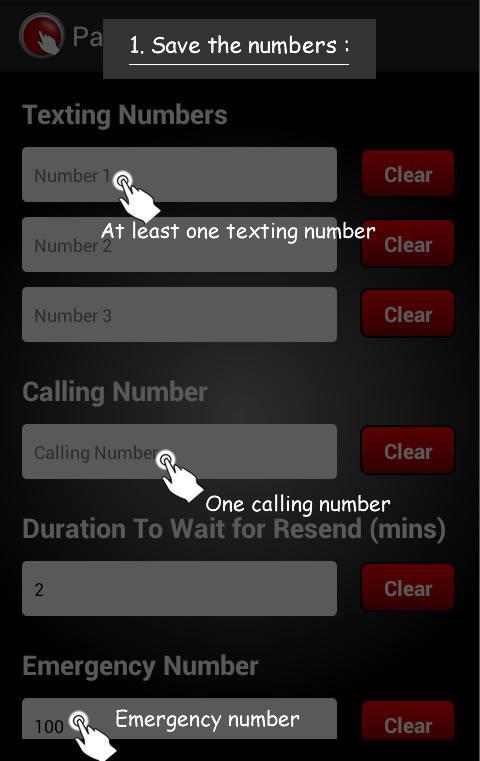 Panic SMS