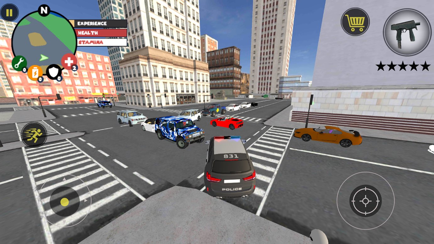 Police Stickman Robot