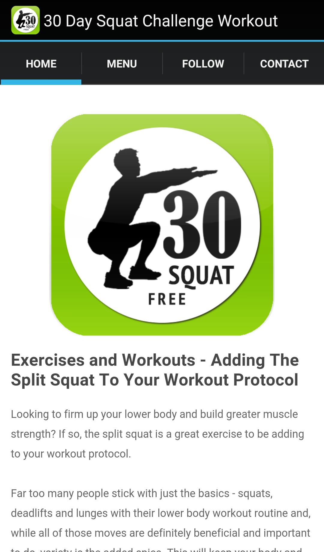 Barbell Squat Workout Exercise