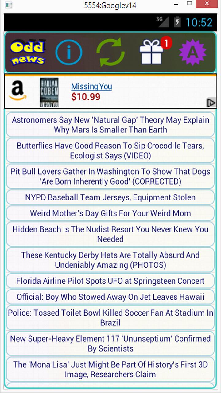 The Odd News App