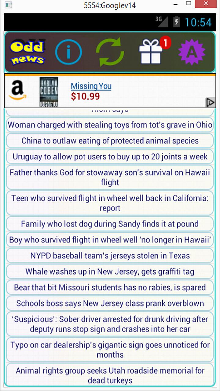 The Odd News App
