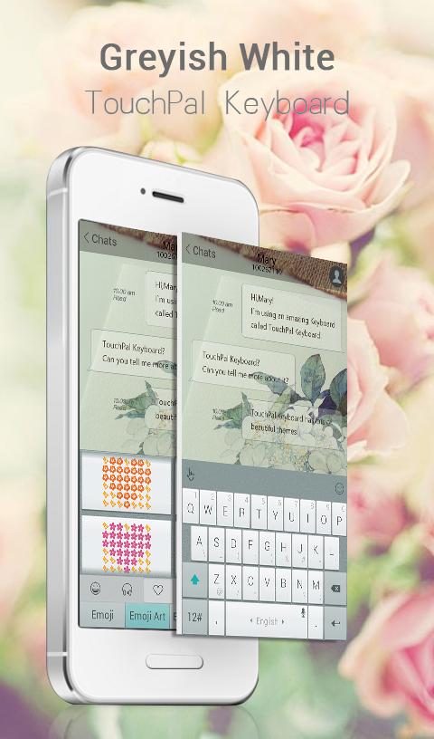 TouchPal Greyish White Theme