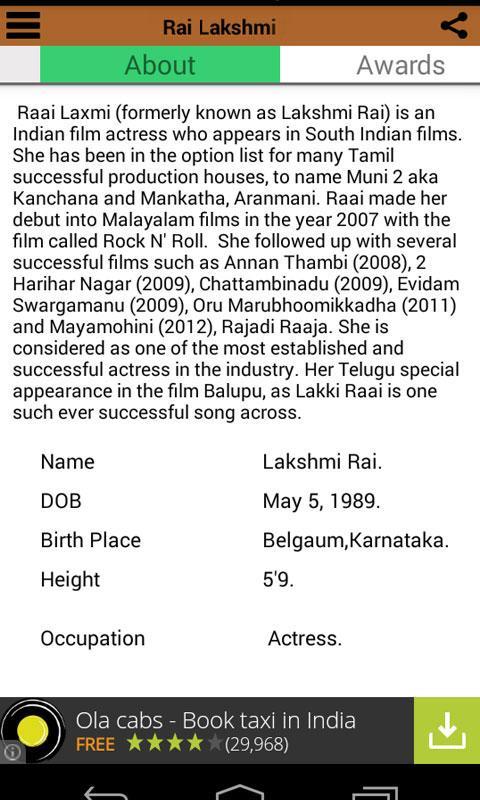 Rai Lakshmi