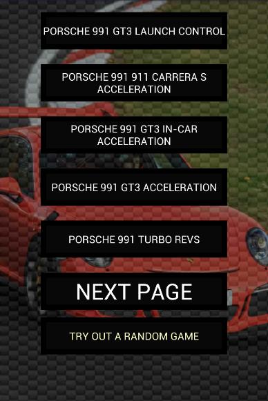 Engine sounds of 991