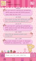 GO SMS Pro Pink Sweet theme