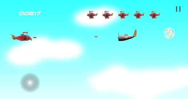 Planes in the sky