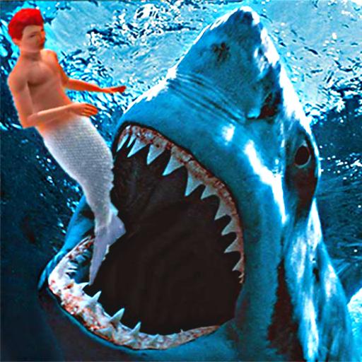 Angry Shark Mermaid Run