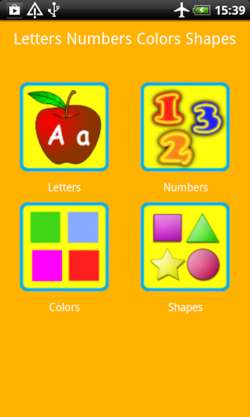 Letters Numbers Colors Shapes
