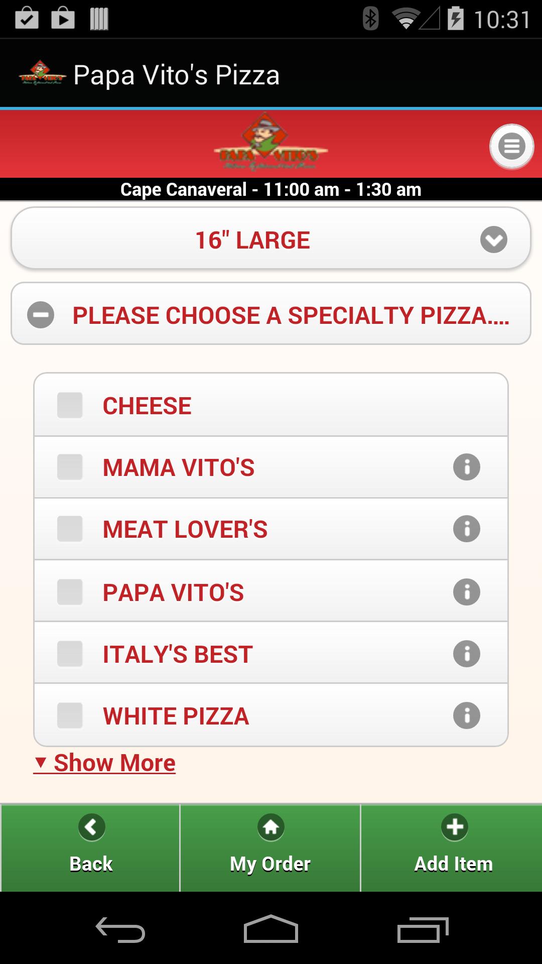 Papa Vito's Pizza
