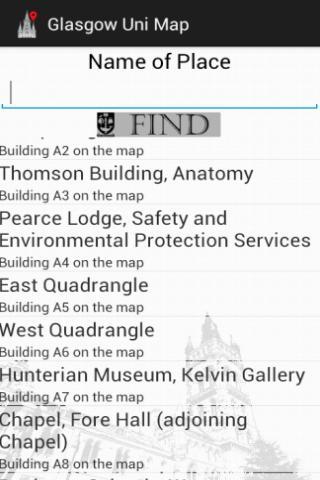 Glasgow Uni Map