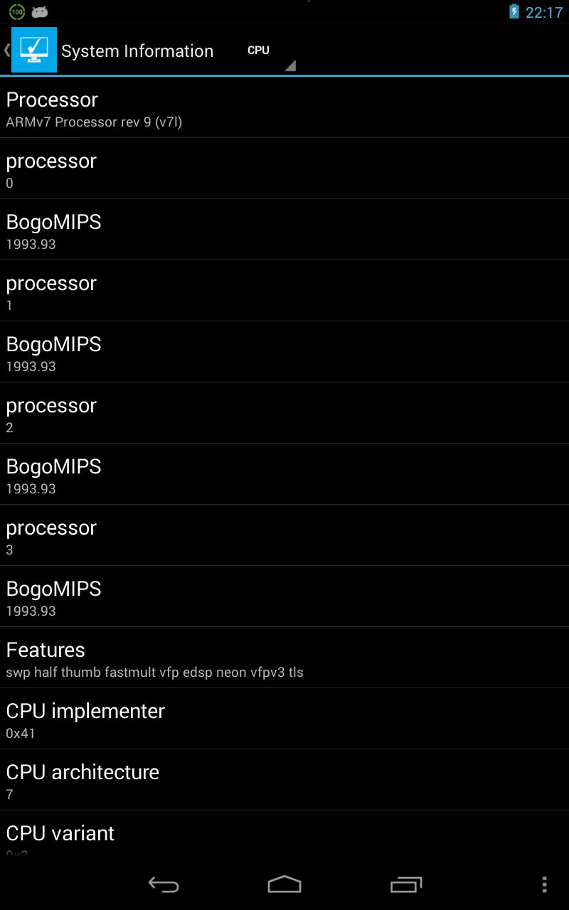 System Information