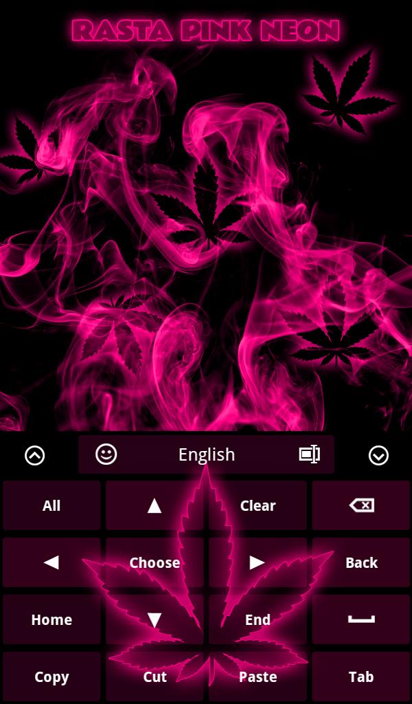 Rasta Pink Neon Keyboard