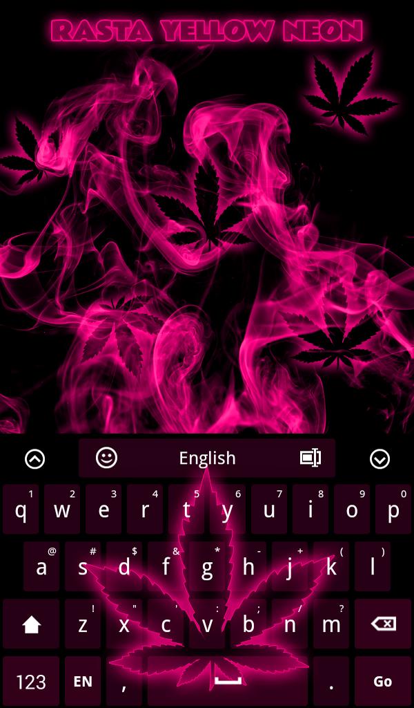 Rasta Pink Neon Keyboard