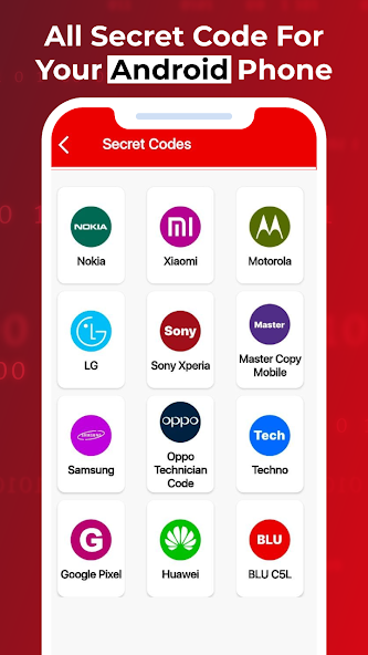 All Secret Codes for Andriod
