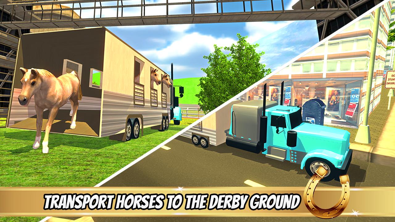 Transporter Truck Horse Stunts