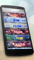 Bubbles Weather Clock Widget