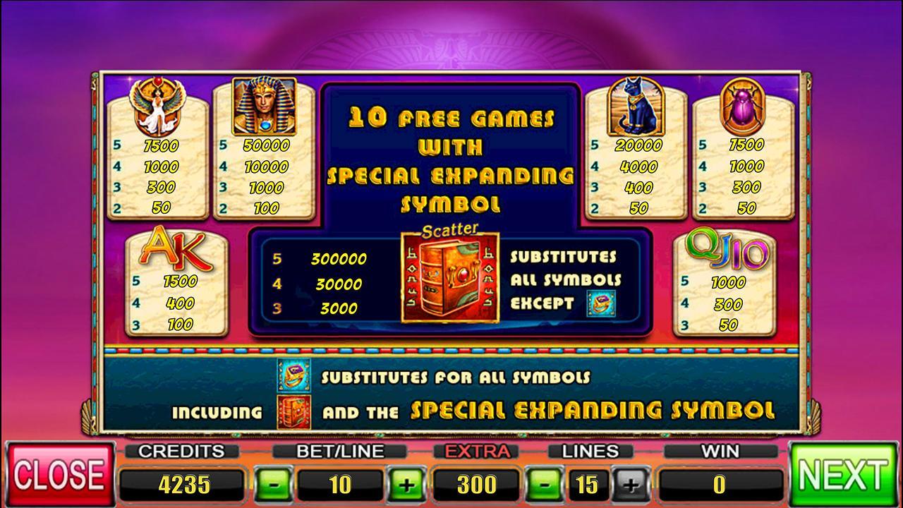 Pharaoh's Ring Slot