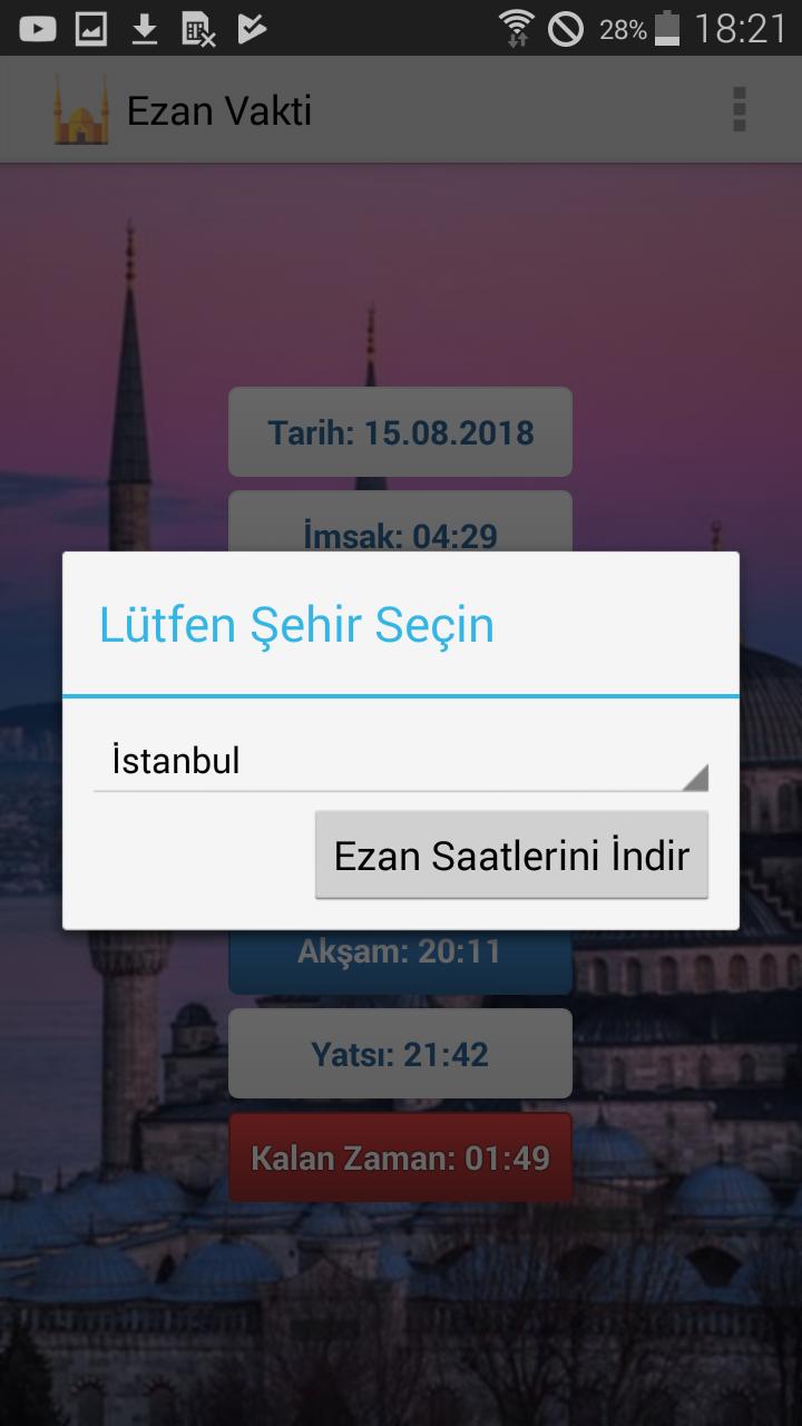 Azan Saatleri
