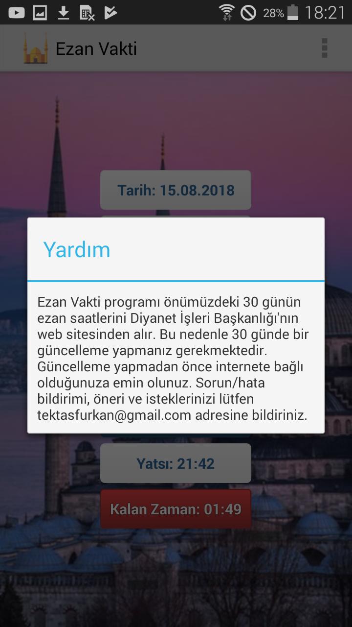 Azan Saatleri