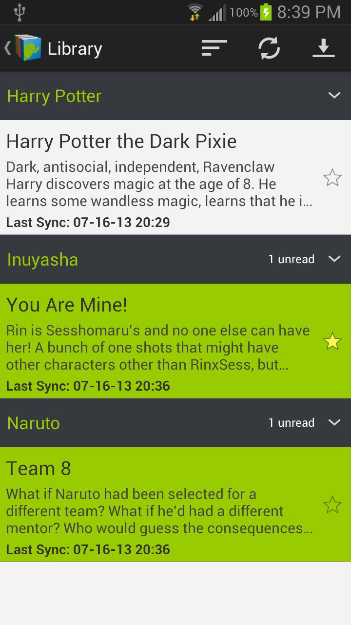 Codex FanFiction Reader