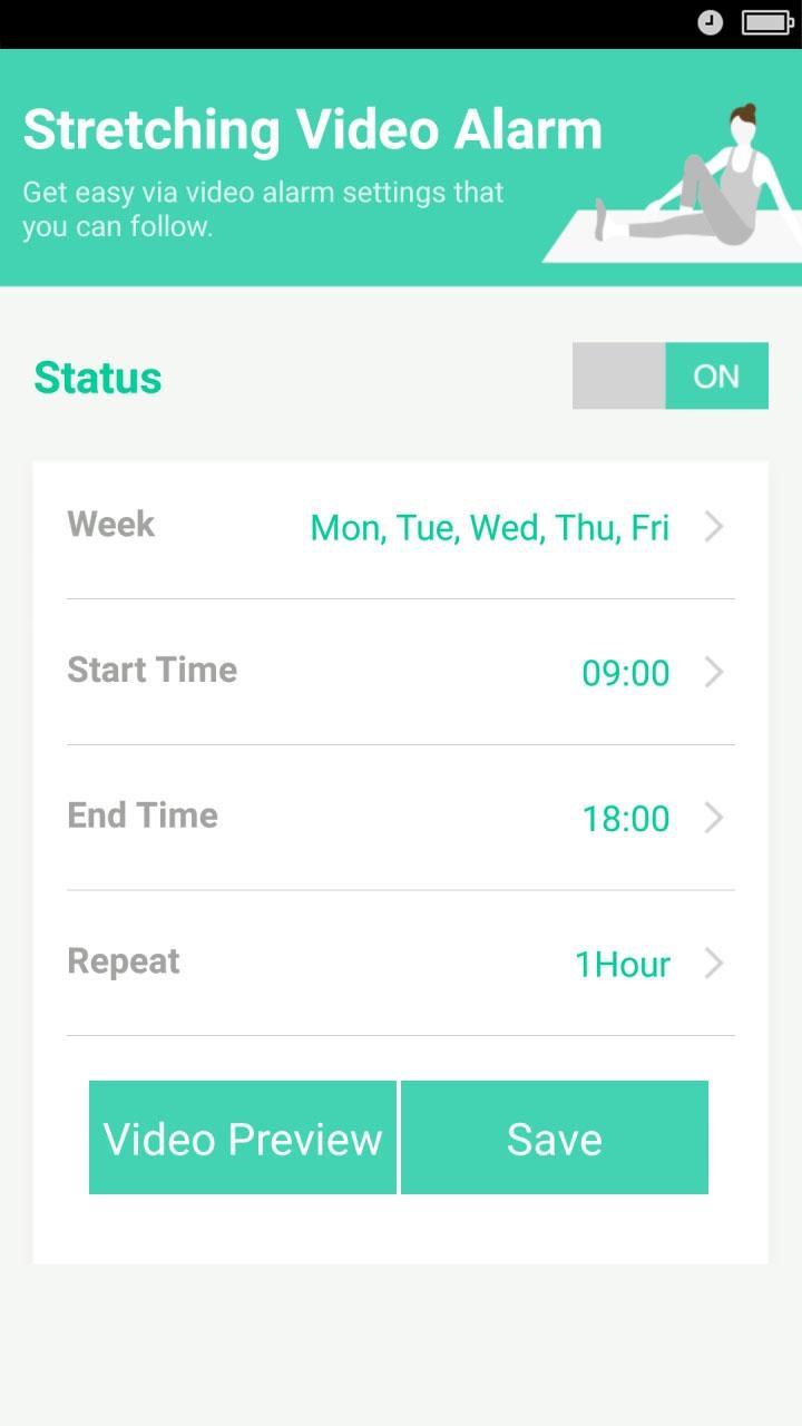 Stretching Alarm