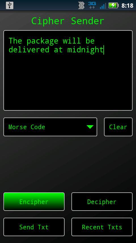 Cipher Sender