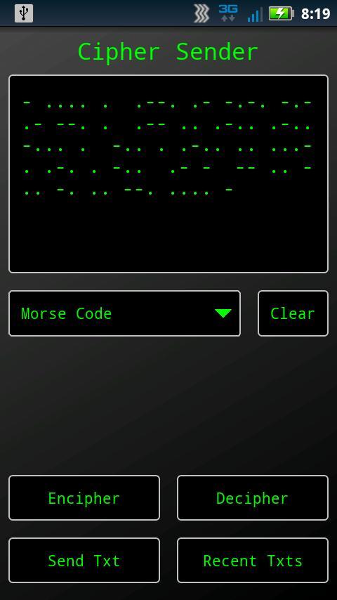 Cipher Sender